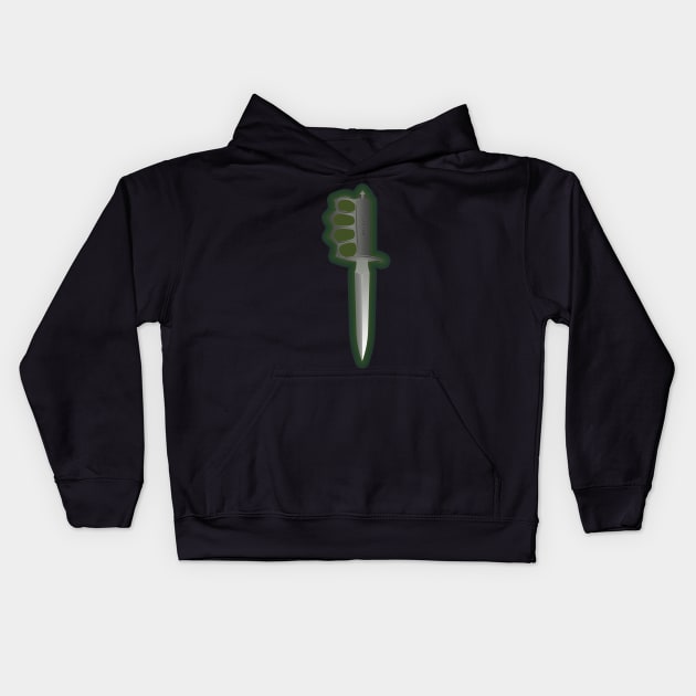 Trench knife Kids Hoodie by PCB1981